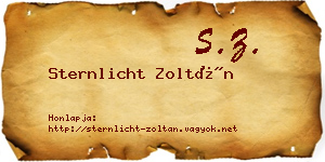 Sternlicht Zoltán névjegykártya