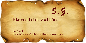 Sternlicht Zoltán névjegykártya
